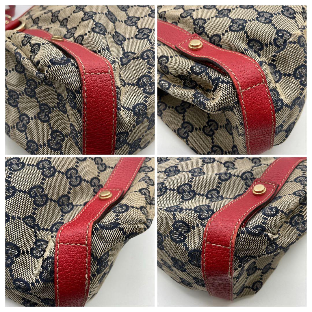 グッチ GUCCI トートバッグ GGパターン キャンバス レザー