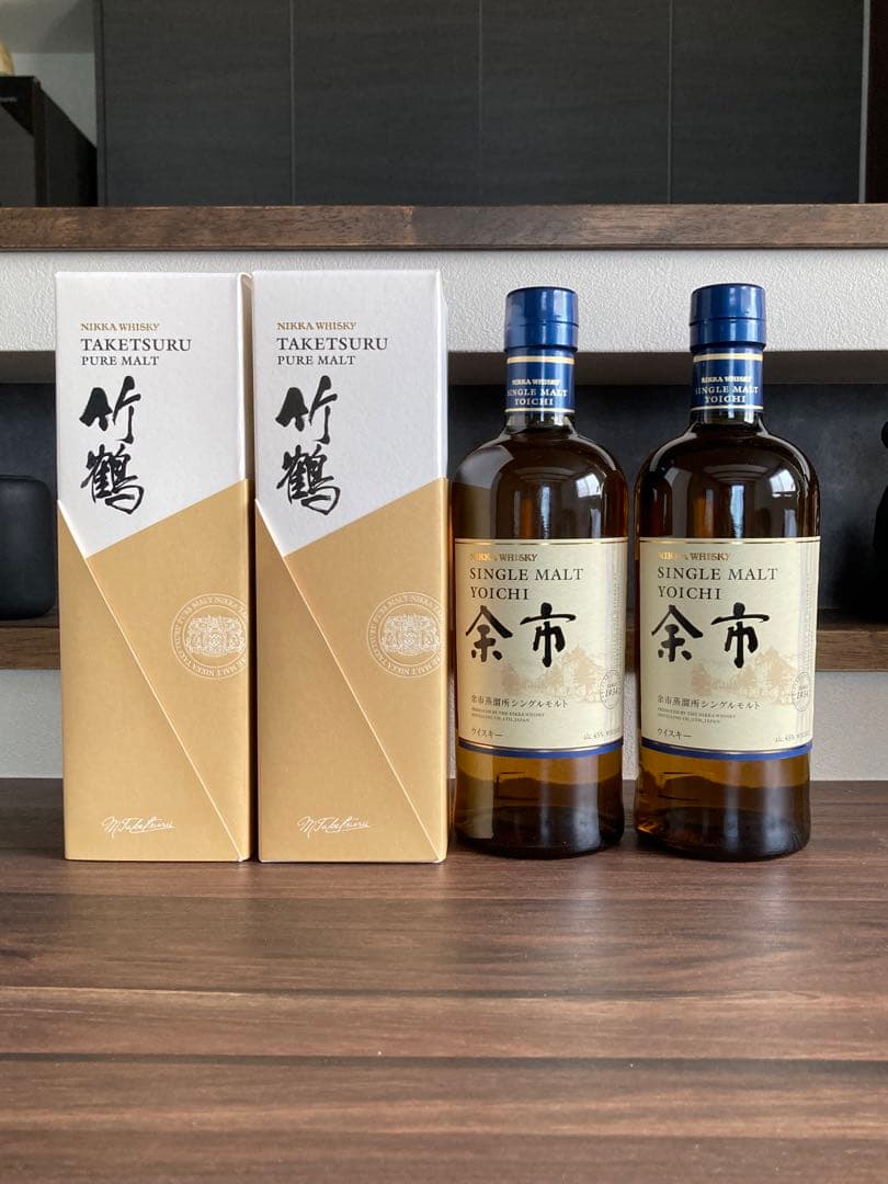 余市4本セットニッカウイスキー シングルモルト 余市 余市蒸溜所 限定