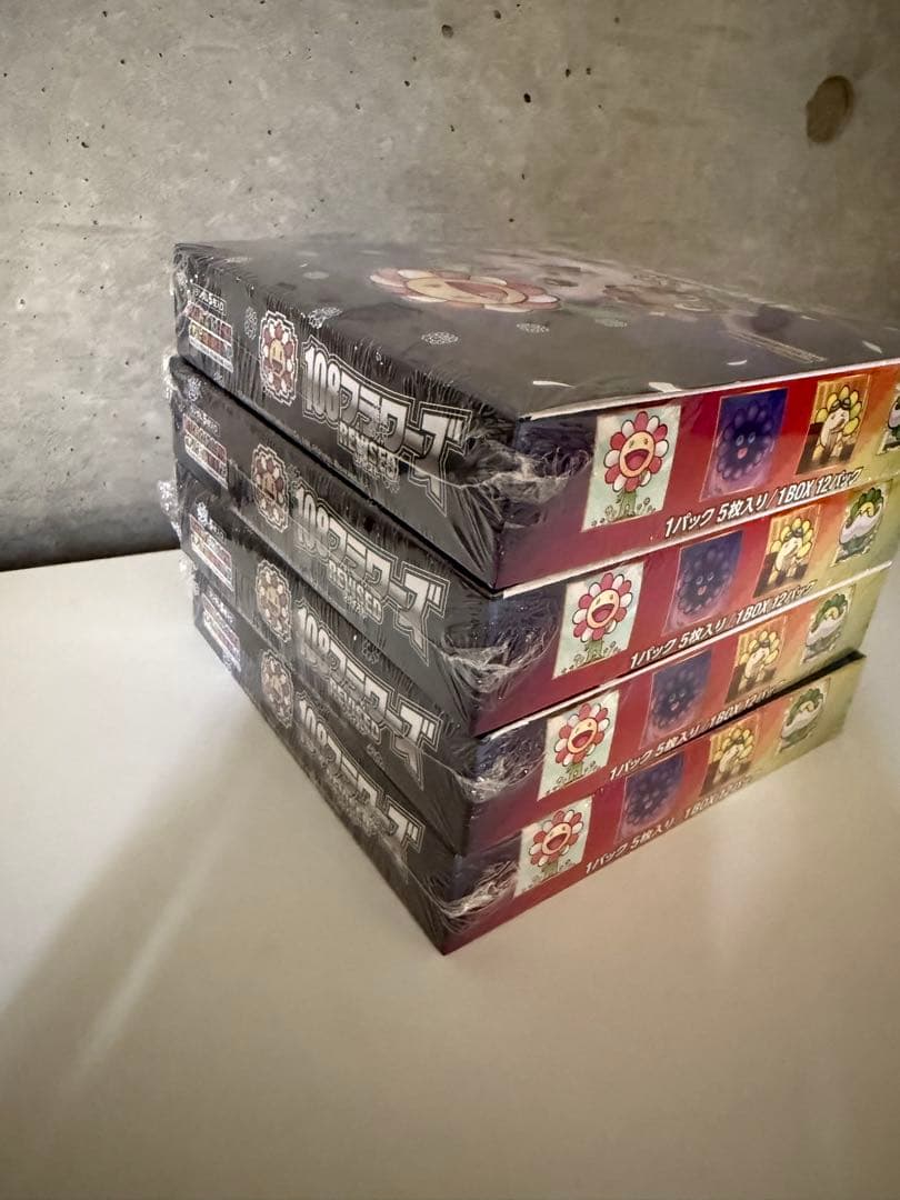 シュリンク付き 108フラワーズ revised未開封4BOX 村上隆 日本語版