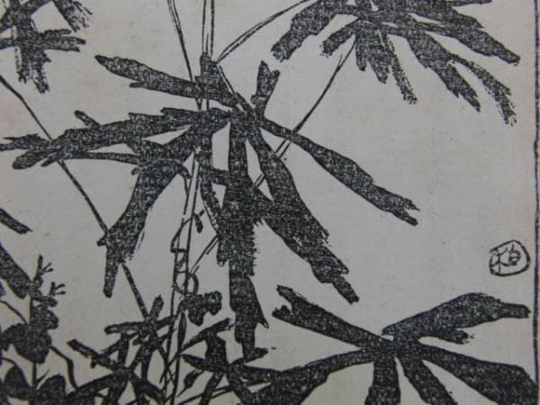 石井柏亭、草の花(1)、明治、希少な額装用画集より、新品高級額装付、状態良好