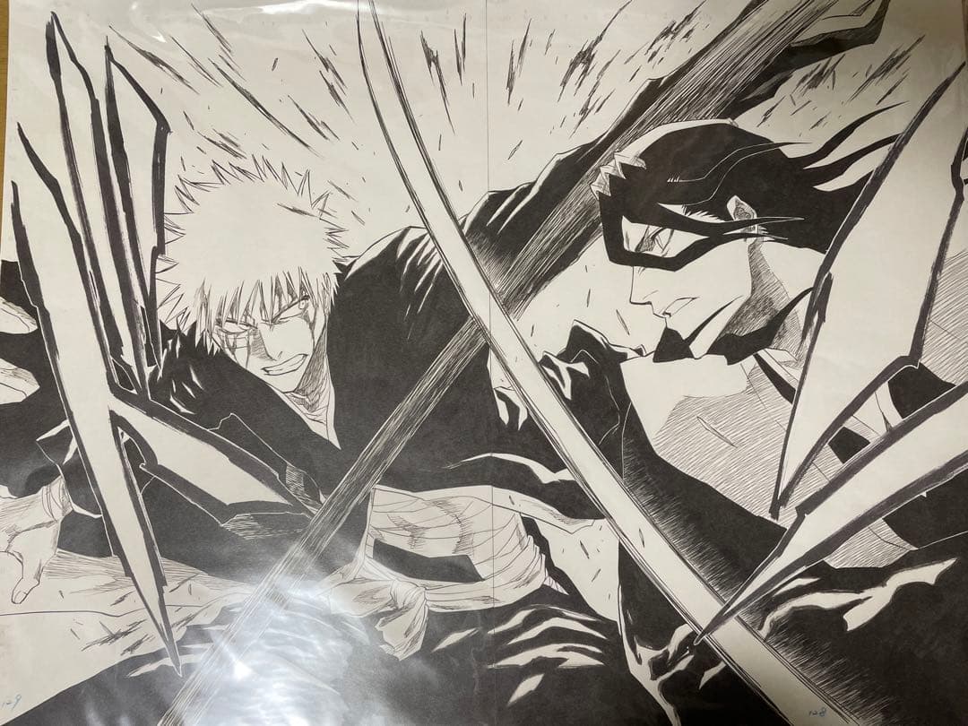 BLEACH 原画展 複製原稿 2枚 セット BLEACH EX 原画展 複製原稿 破面