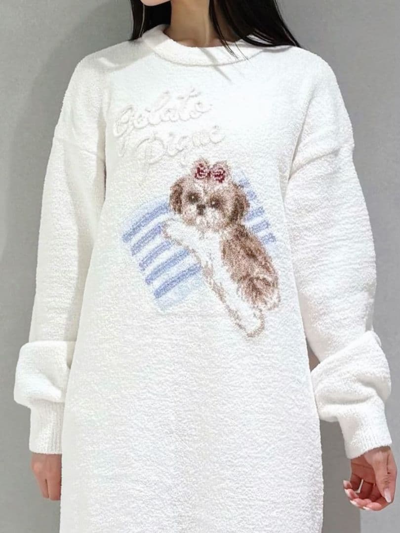 新品✨ジェラピケ シーズージャガードワンピース OWHT　ジェラートピケ