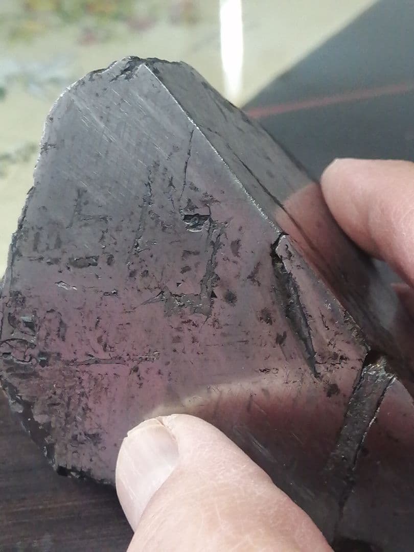 ☆『超隕石』隕石原石 969g 隕石内部 表面は『鏡面仕上げ』になってい