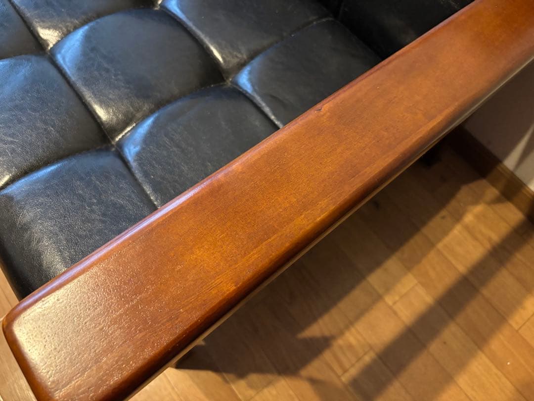 週末値下げ カリモク風ソファ 萩原シャーク2 二人掛けソファ 家具