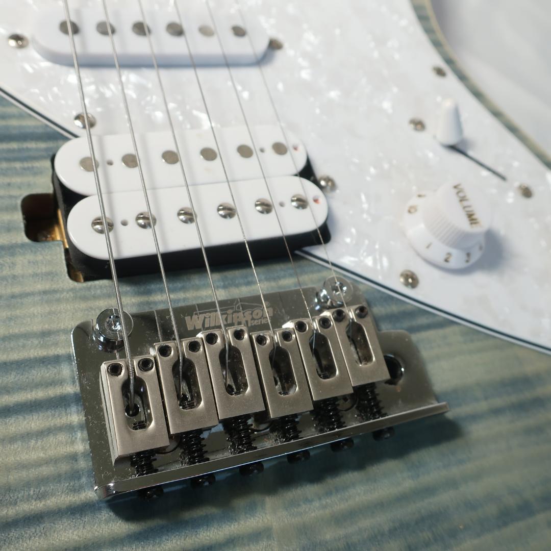 美品 AriaProII 714-AE200 エレキギター ギグバッグ付 ブルー