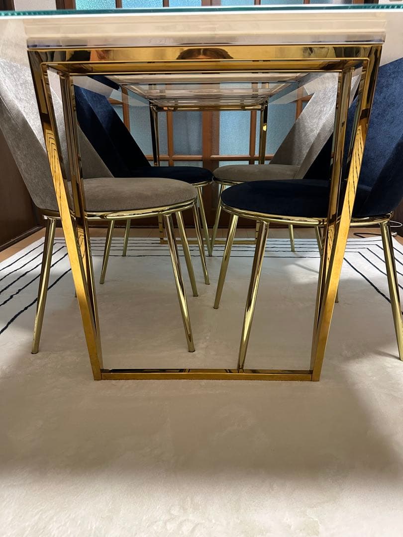 Francfrancフェリシテダイニングテーブル大理石160w