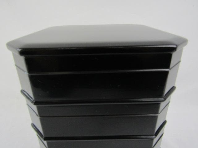 Y5-1014 ◇茶道具 輪島塗 真塗 縁高 菓子器 五段重◇