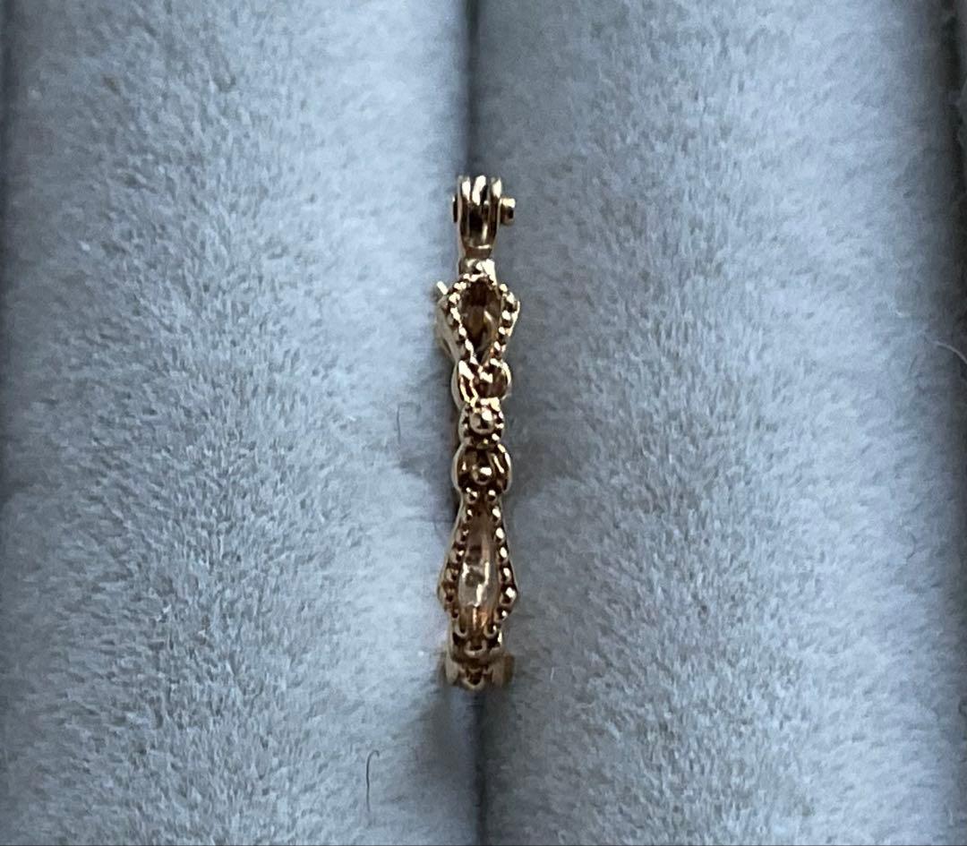 agete フープ ピアス K18 片耳