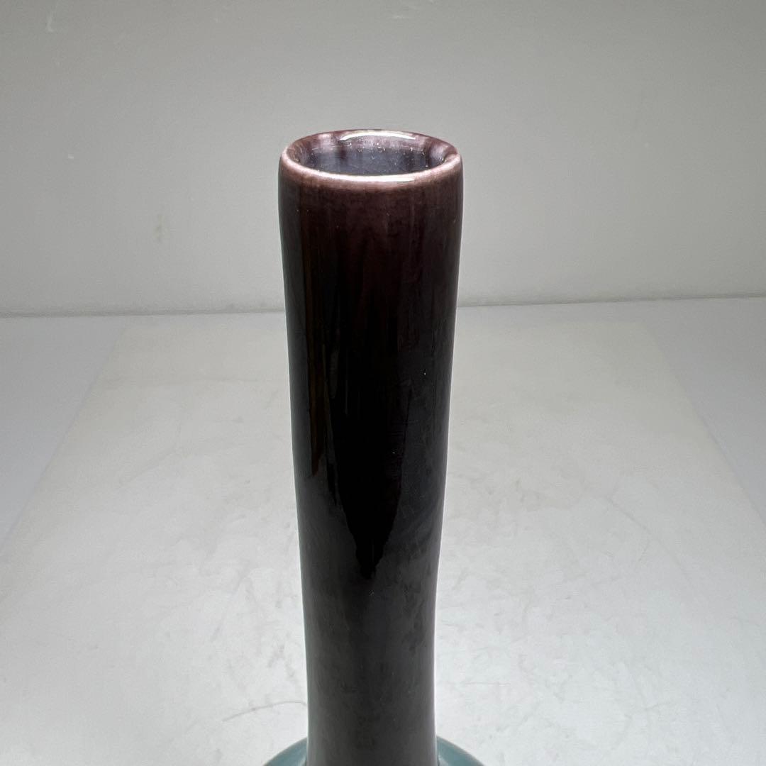 人間国宝　九谷正彦（八十吉）花瓶　高さ22.5㎝　東Y7-0630①タサオ