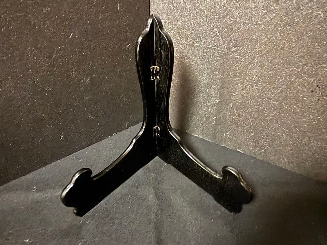 大人気　37.5cm 木箱付き　深川製磁 瑠璃牡丹　大皿 プレート 飾皿　希少