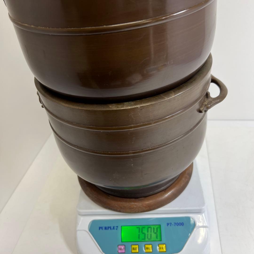 金谷五郎三郎 宣徳銅 火鉢一対 共箱 7504g 東Y8-0108①トヒチサ - メルカリ