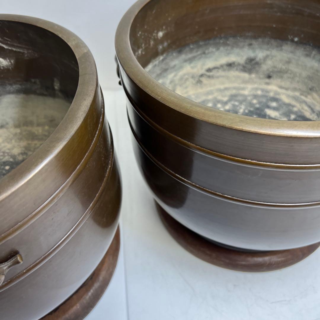 金谷五郎三郎 宣徳銅 火鉢一対 共箱 7504g 東Y8-0108①トヒチサ - メルカリ