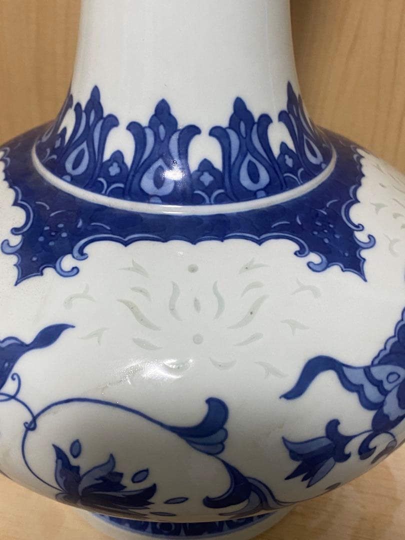 中国 景徳鎮製 染付蛍花瓶 引越しのため 売り尽くす