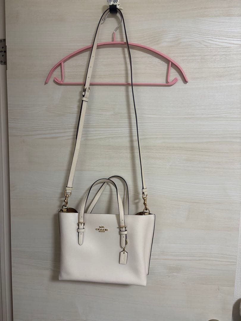 1/26迄限定値下げ‼️美品❣️COACH ホワイト 2wayバッグ