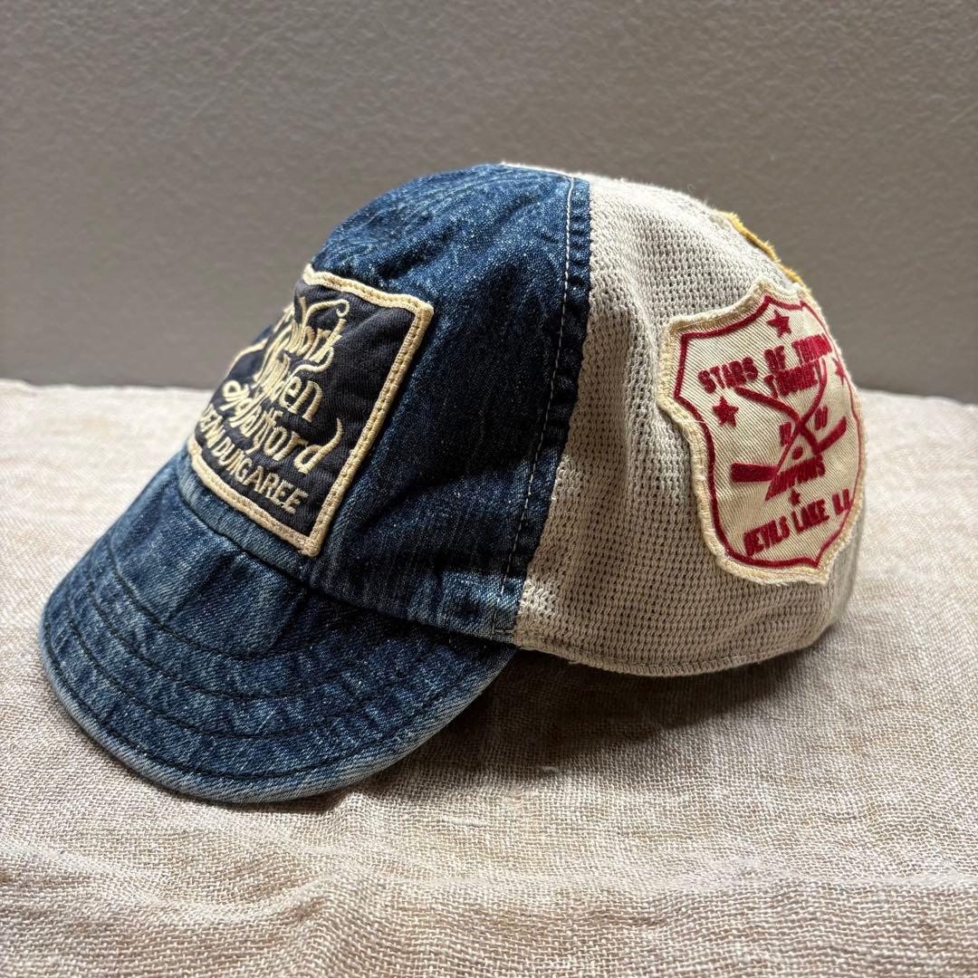 DENIM DUNGAREE Bパッチ ワッペン ヒッコリー キャップ 58 - メルカリ