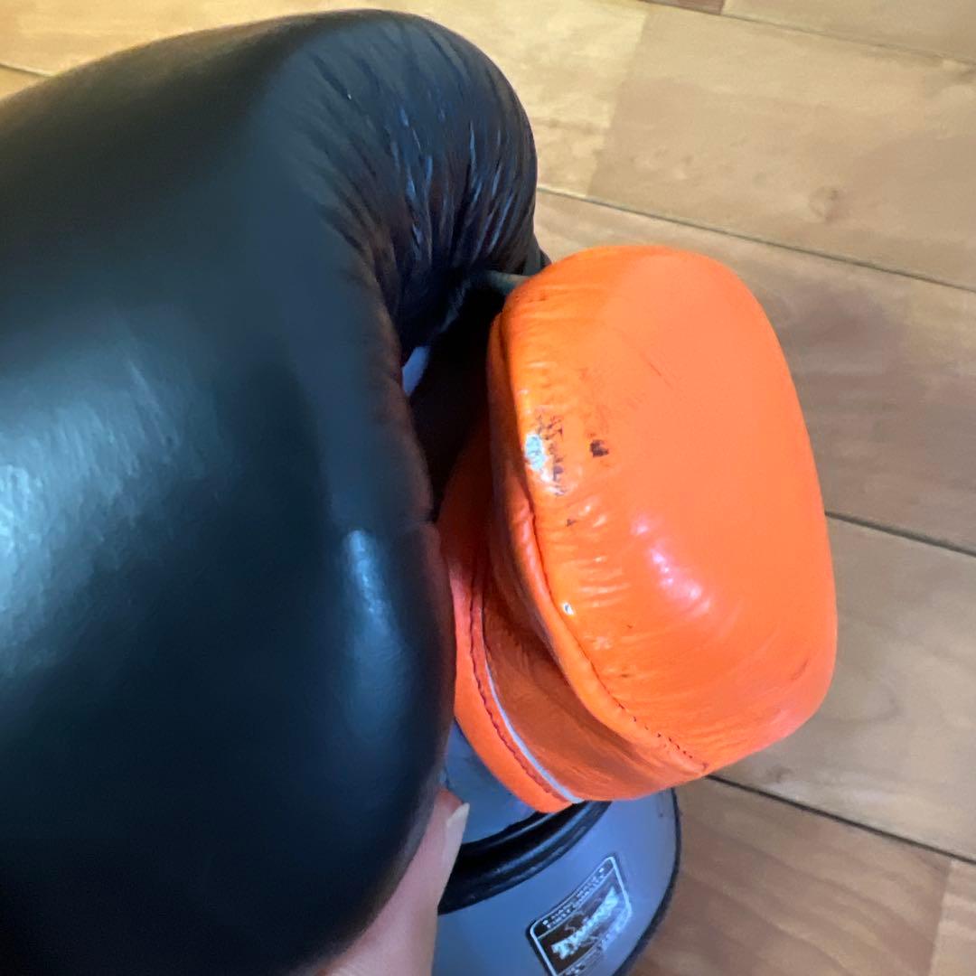 値下げ可能 限定色 8oz TWINS 本革 オレンジブラック