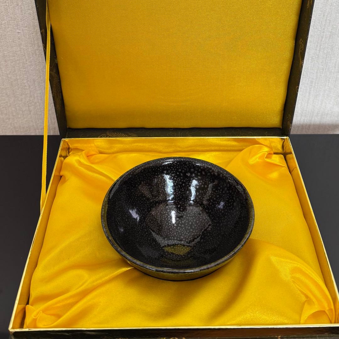 茶道具　《仿宋建窯　油滴天目碗》