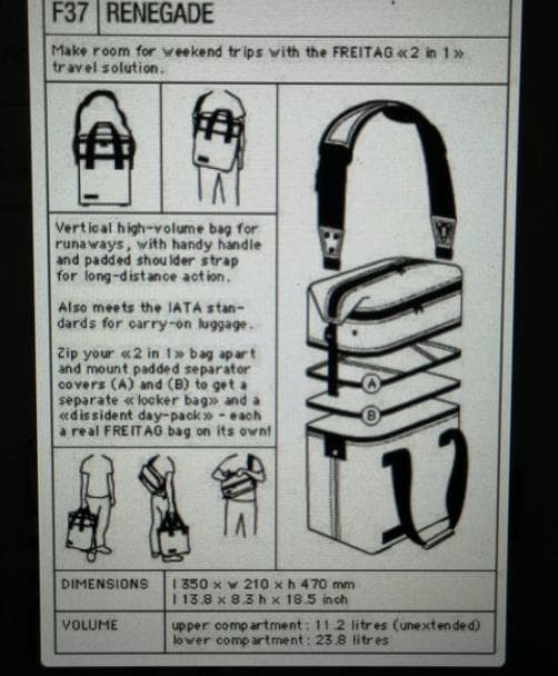 専用FREITAG F37 RENEGADE フライターグ レネゲード レッド 廃番