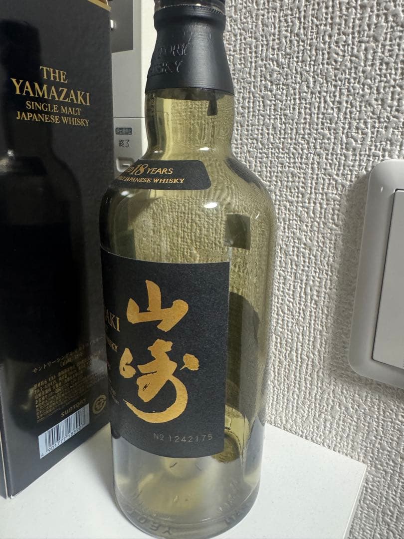 山崎 18年 シングルモルトウイスキー 700ml 空瓶未洗浄の通販はau PAY