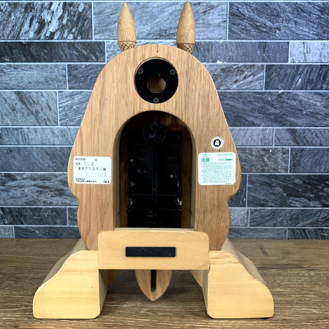 激レア　スタジオジブリ正規品　木製　となりのトトロ　振り子時計　木に座るトトロ