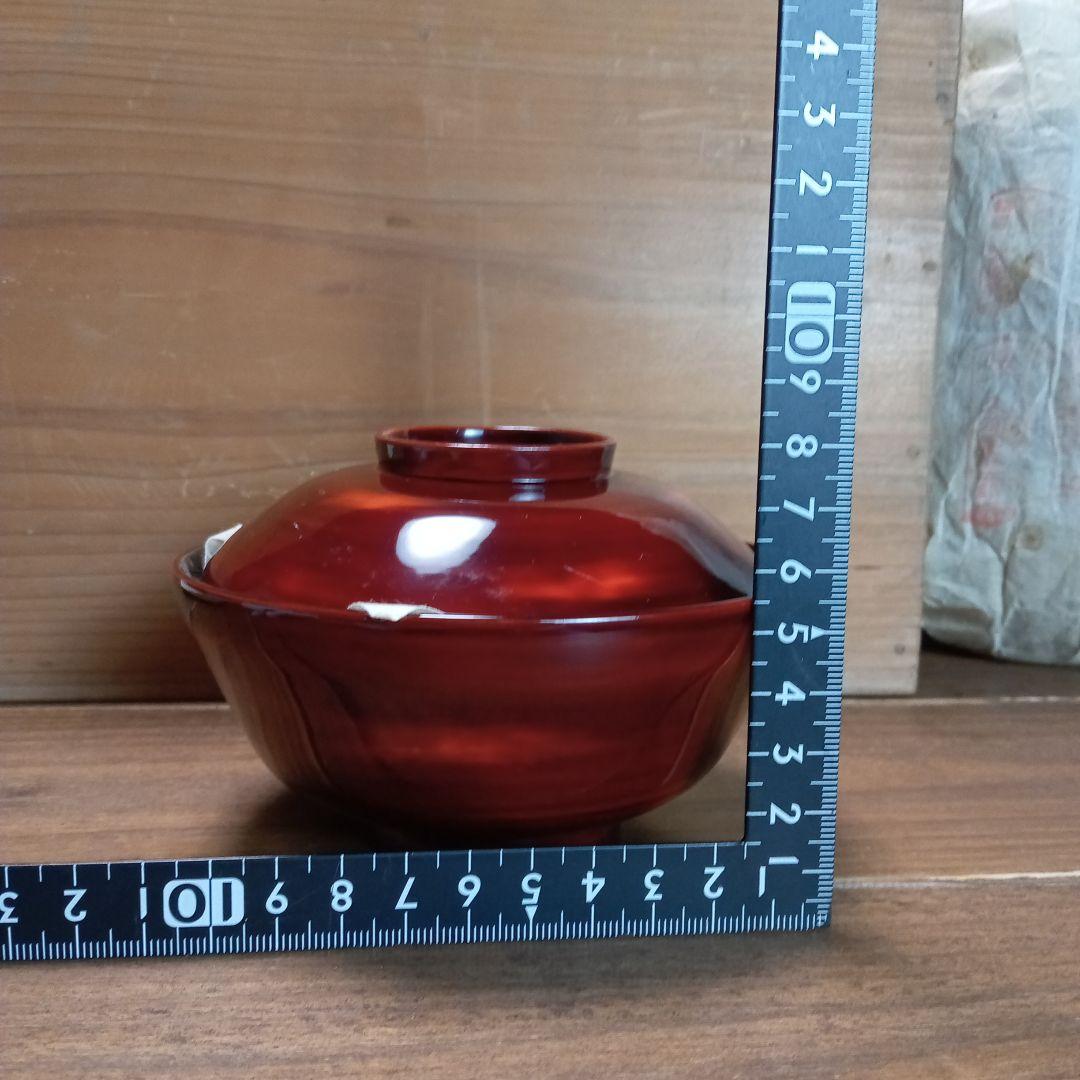 年代物　輪島塗　吸物椀拾客　久保田春太郎 F−316