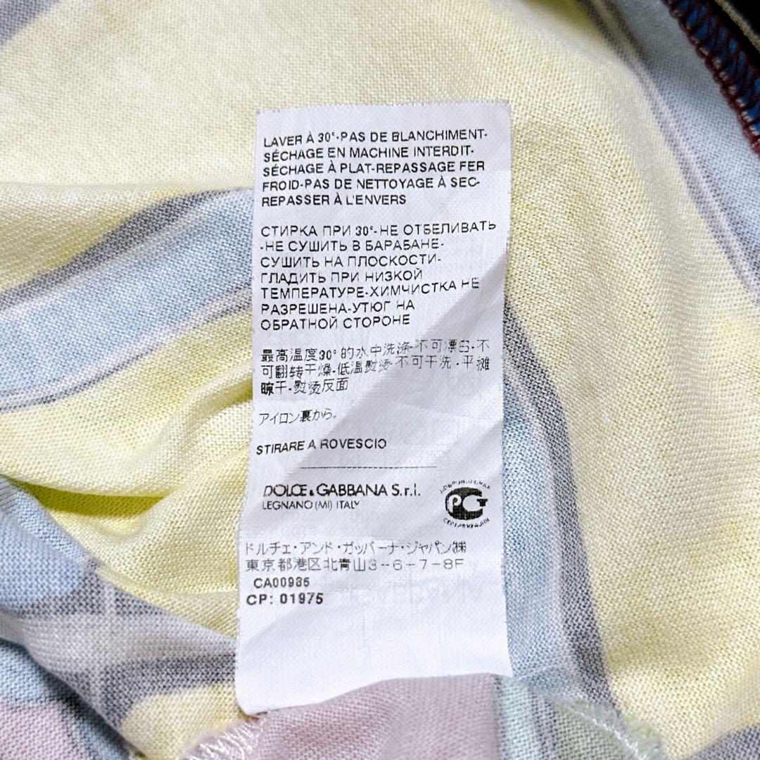 極美品】ドルチェ&ガッバーナ タイルプリントTシャツ 48 イタリア製