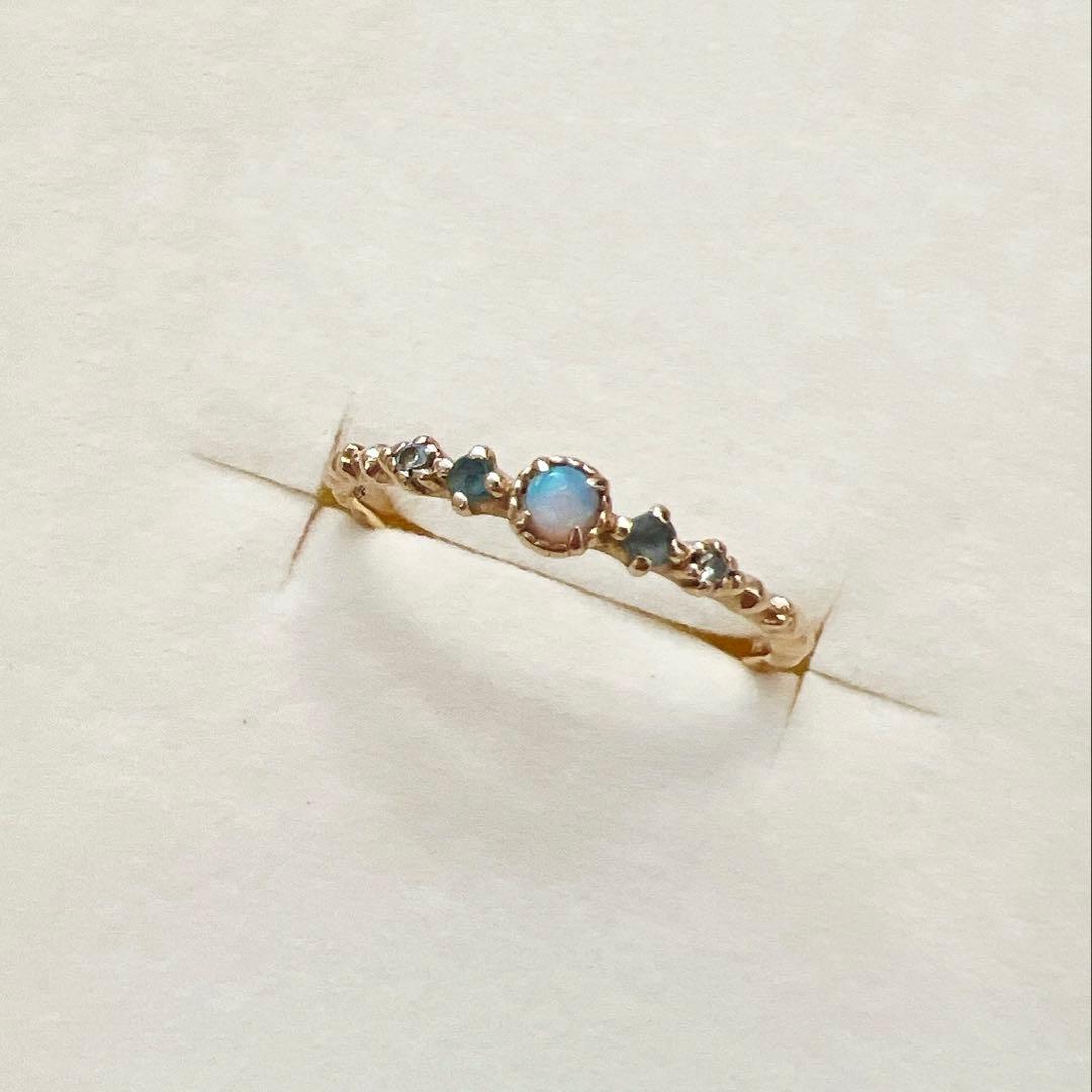 ★1/5迄 寿司さま専用★ NOJESS K10 ダイヤモンド オパール リング