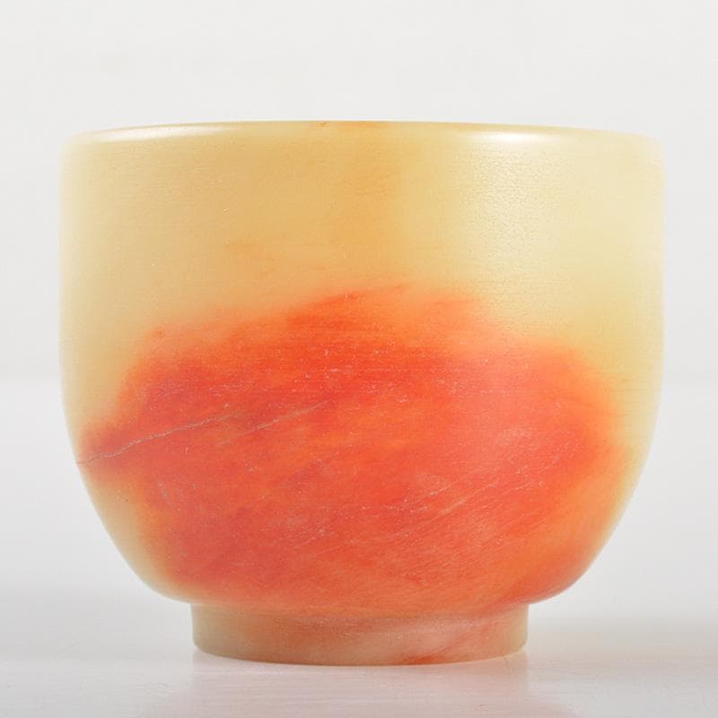 中国 玉石彫刻 酒盃 酒杯 合わせ箱 V R7268