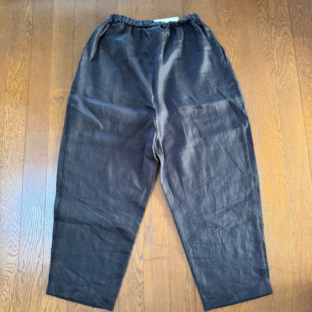 かぐれ　リネンサルエルパンツ　黒