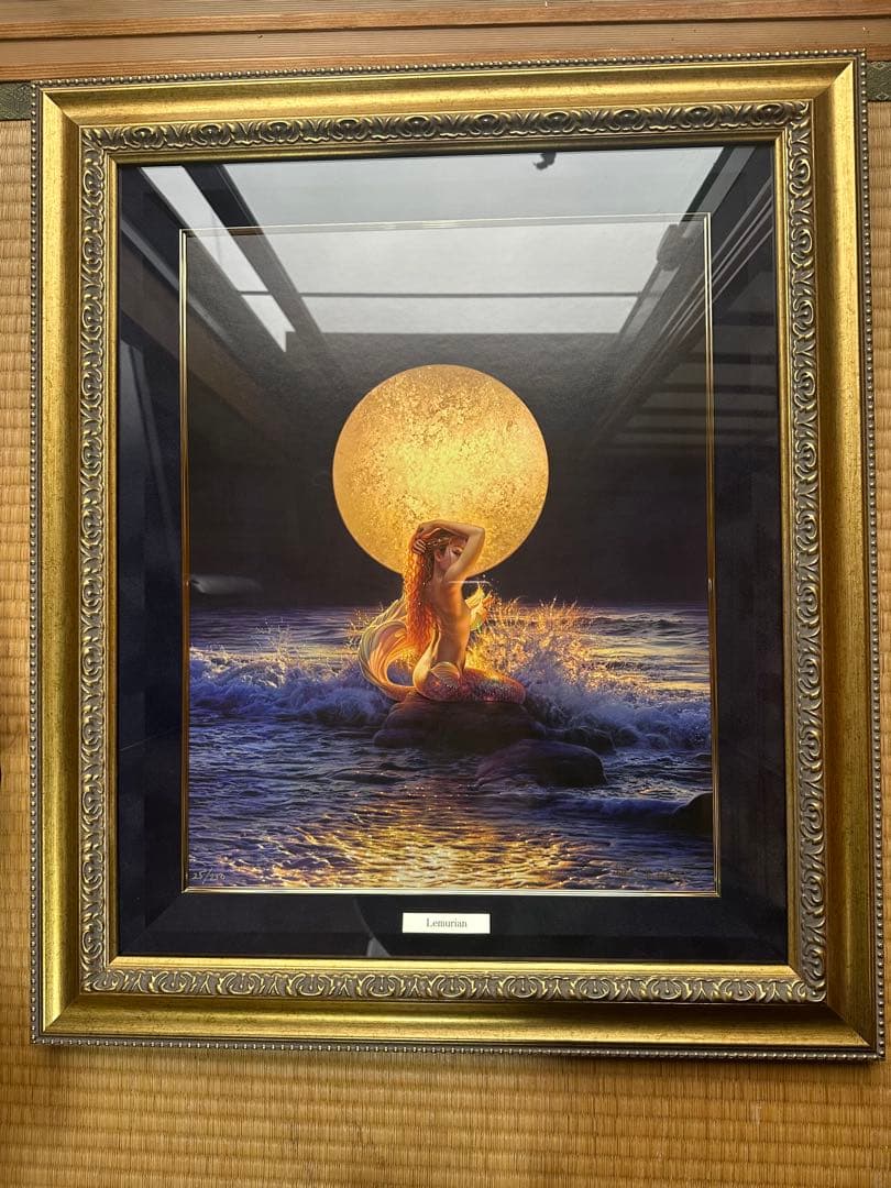 美品明治26年発行◇国民新聞社 1000号付録和紙 石版画『三保の松原と