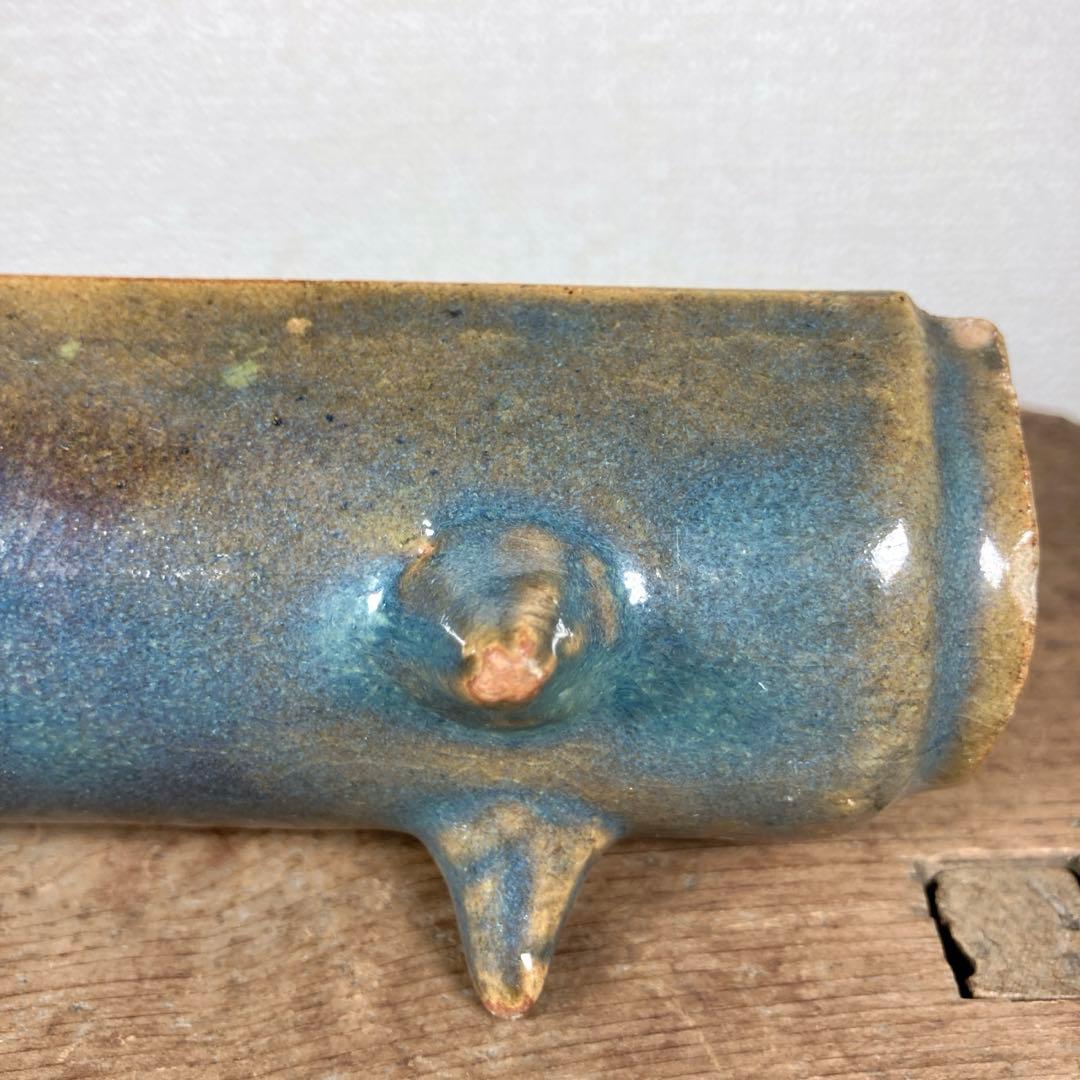 煎茶道具 瓦型 茶合 茶則 茶量 陶芸 陶器 焼物 仙媒・茶