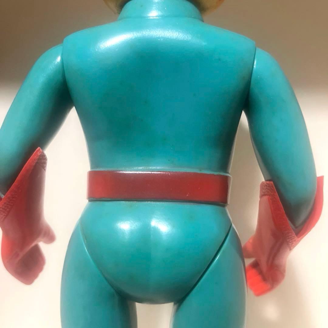 ブルマァク製 鉄人タイガーセブン ファイトグローブ付 ソフビ フィギュア 当時物