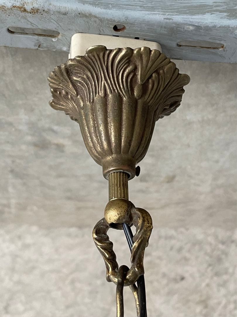希少！フランス アンティーク シャンデリア 1灯 キャンドル 吊り下げ