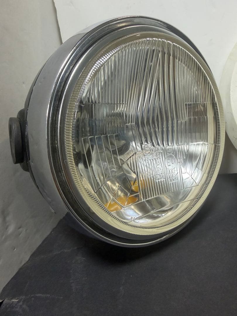 当時物希少シビエ凹みレンズ付きヘッドライト KH250純正ライトケース