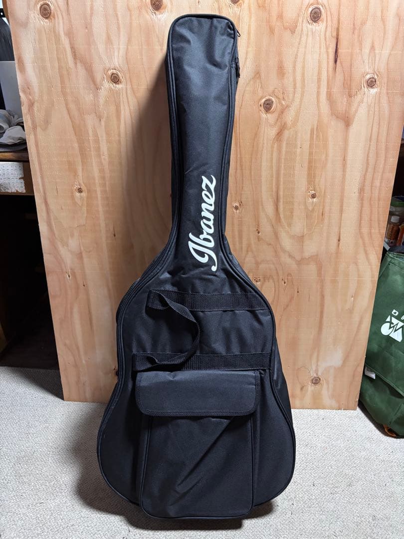 Ibanez オールマホガニー トップ単板12弦 エレアコ 純正ギグケース付