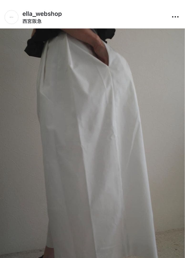 ella selectshop silky twill skirt pants
