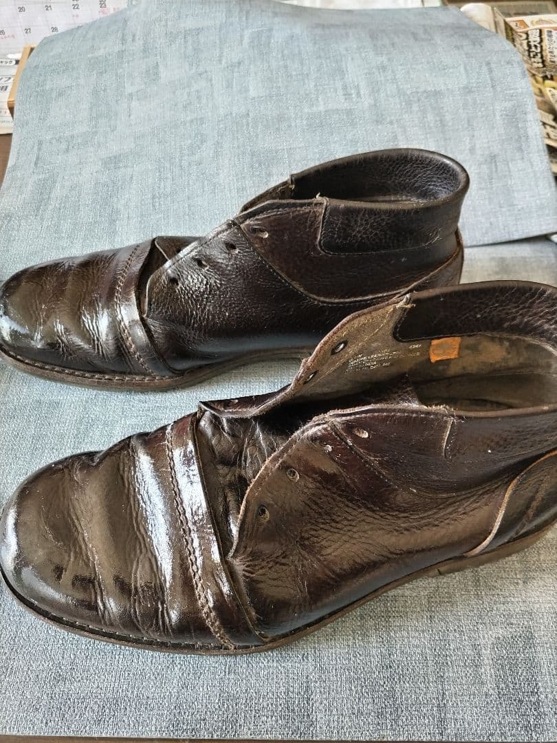 ビンテージ セダークレスト レザー ブーツ26サイズ - メルカリ