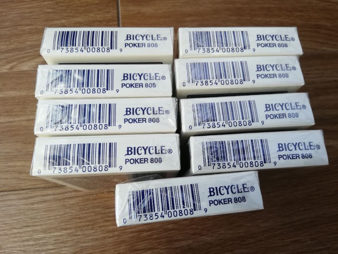 オハイオブルーシール●Bicycle Rider Back 青トランプ 9個