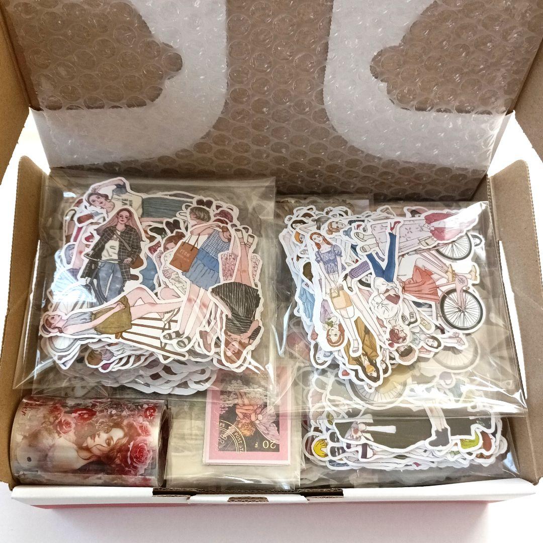 コラージュ素材 まとめ売り 大量 シール 海外 人物 ステッカー 断捨離