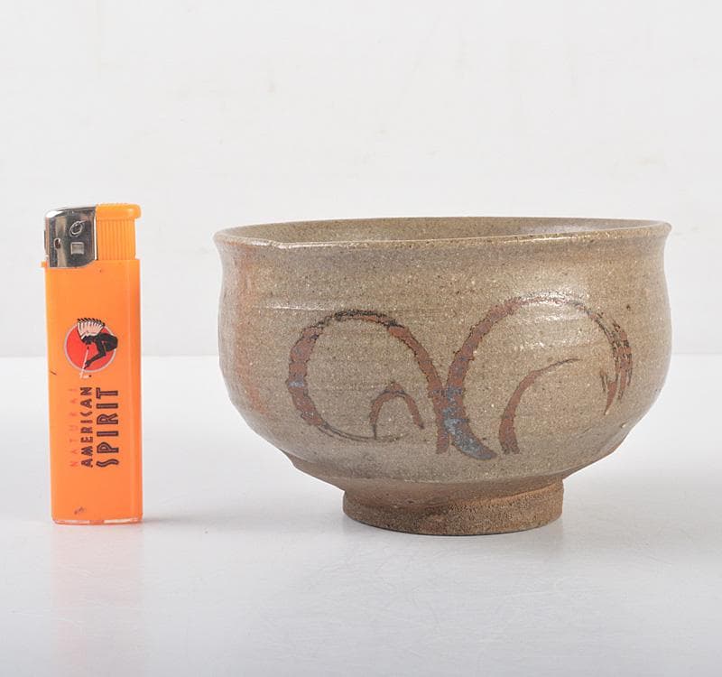 茶道具　唐津焼　絵唐津　茶碗　時代箱　V　R5259