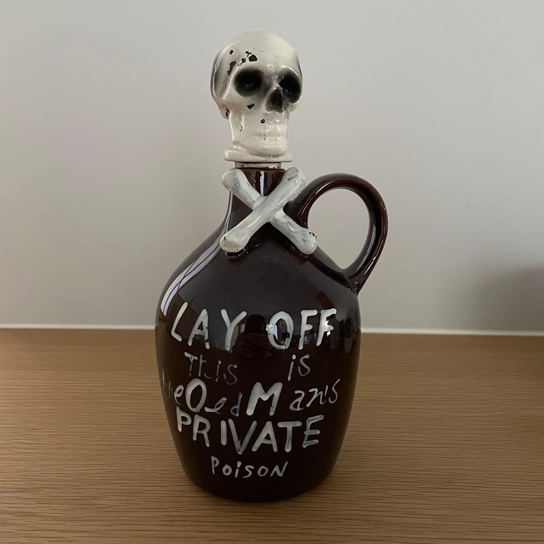 50s スカル ドクロ ビンテージ デカンタ ショットグラス クロスボーン