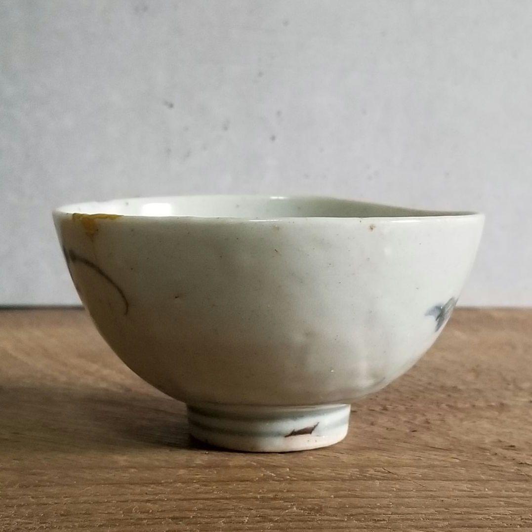 古伊万里 染付 小碗 ぐい呑 盃 酒器 江戸時代 くらわんか - メルカリ