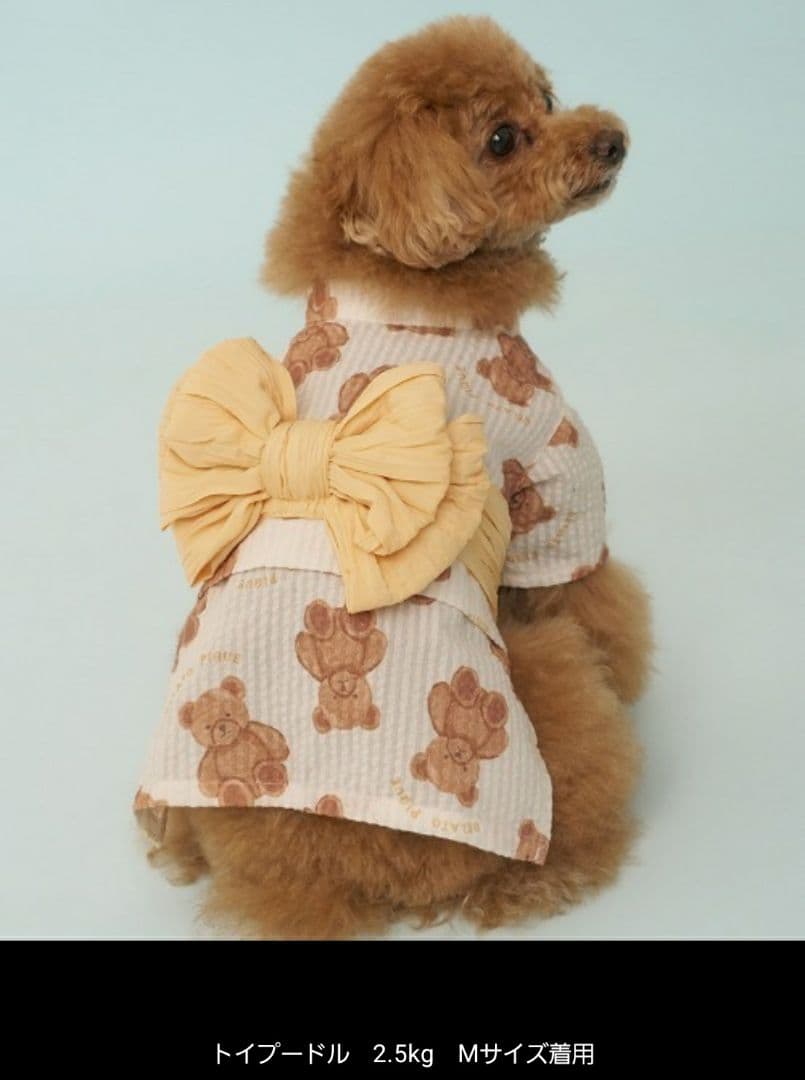 ジェラピケ 浴衣 苺 くま CAT&DOG リメイク済 2着セット 犬 猫 撮影
