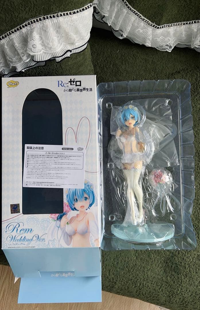 ファット 撮影のため一度のみ開封Re:ゼロ レム ウェディングドレス フィギュア