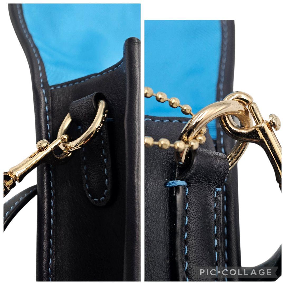 美品　 COACH ディンキー ターンロック ショルダーバッグ クラブタンレザー