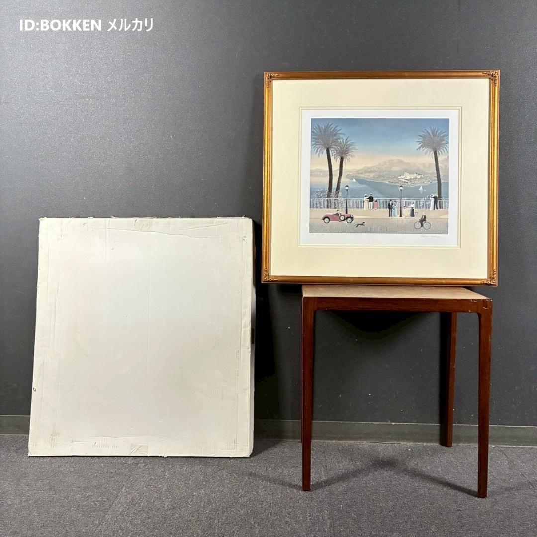美品 ファビアン・ドラクロワ「モンテカルロ」リトグラフ 直筆サイン入