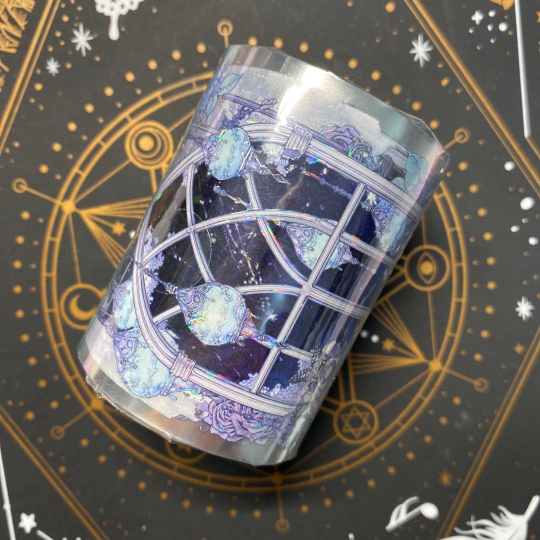 C1】海外 10m巻 貝殻光マスキングテープ 人物系/背景系/装飾系