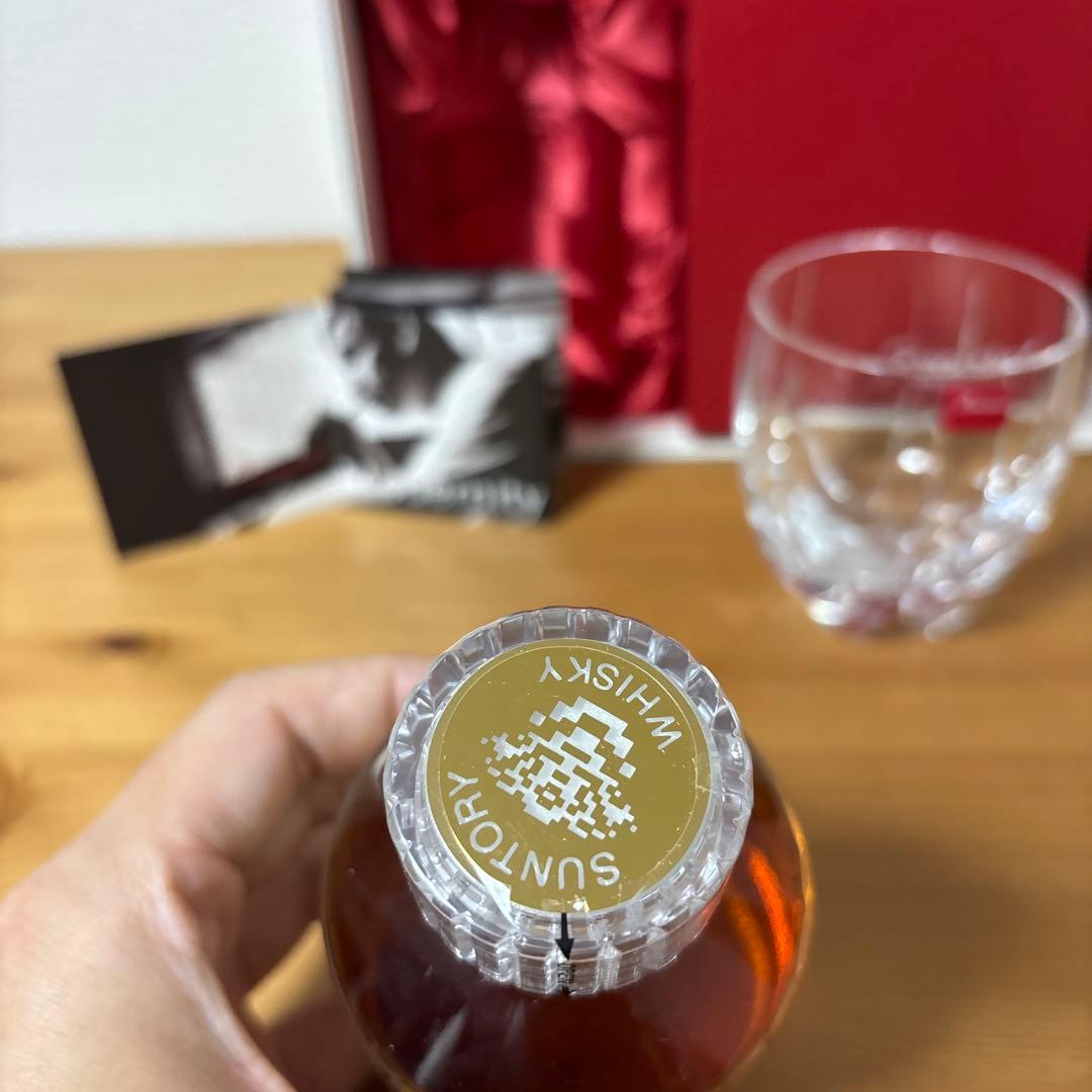 サントリーウイスキー 響17年 180ml & バカラ グラス 箱付き 未開封