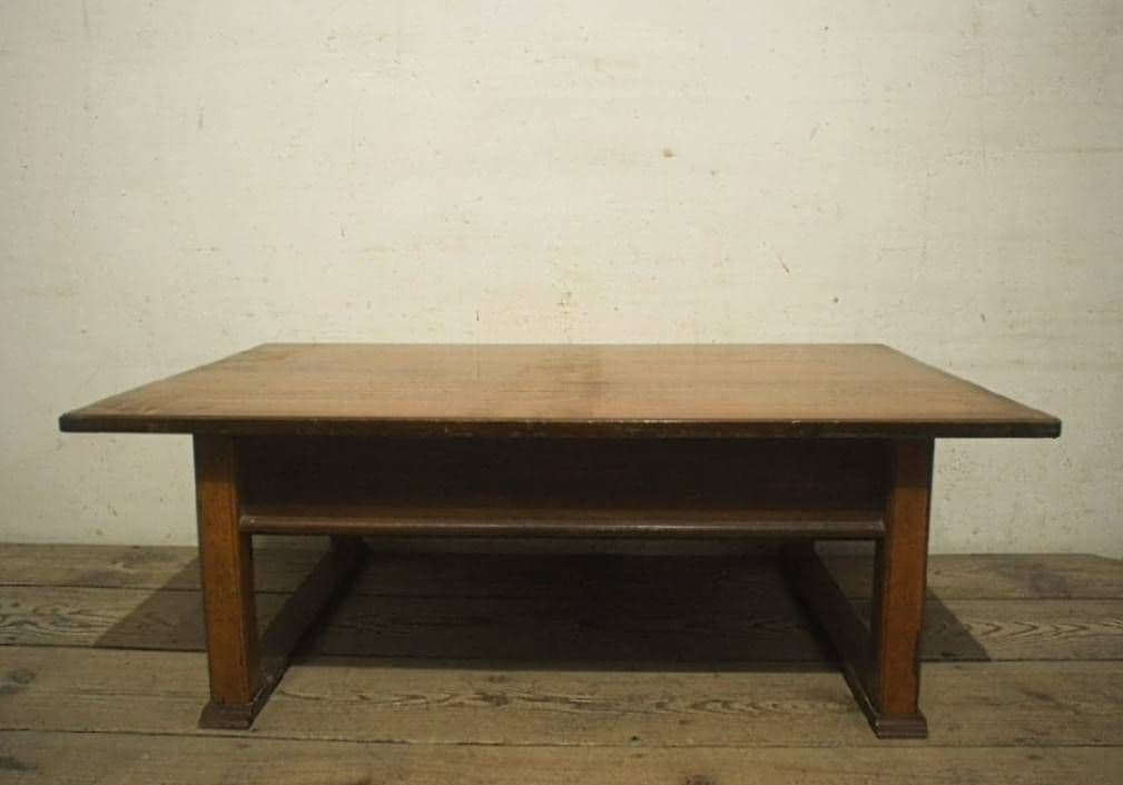 1055 ヴィンテージ 文机 ローテーブル ちゃぶ台 陳列台 古家具 レトロ