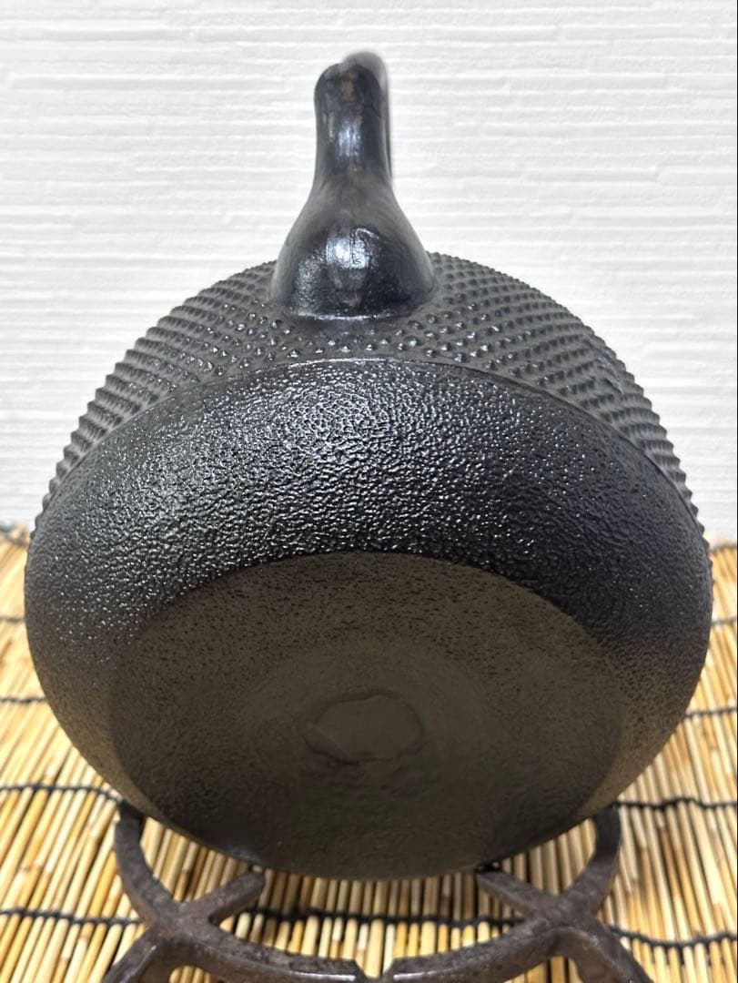 未使用品、付属品付 南部成龍堂鋳造所 伝統工芸士及川光正(齋峰)18型